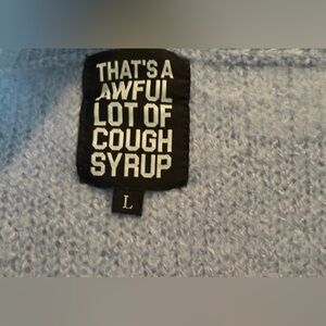 That's A Awful Lot Of Cough Syrup Mohair Skirt Light Blue New